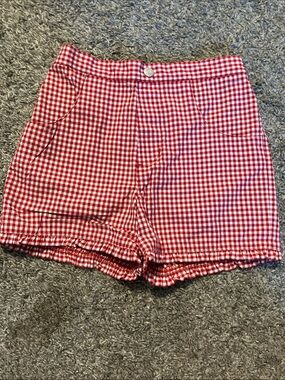 Vintage Copper Key Red Gingham Kids' Shorts size 4T